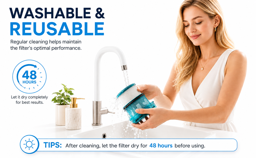 Dyson V16 filter;washable HEPA filter;reusable vacuum filter;V16 filter replacement