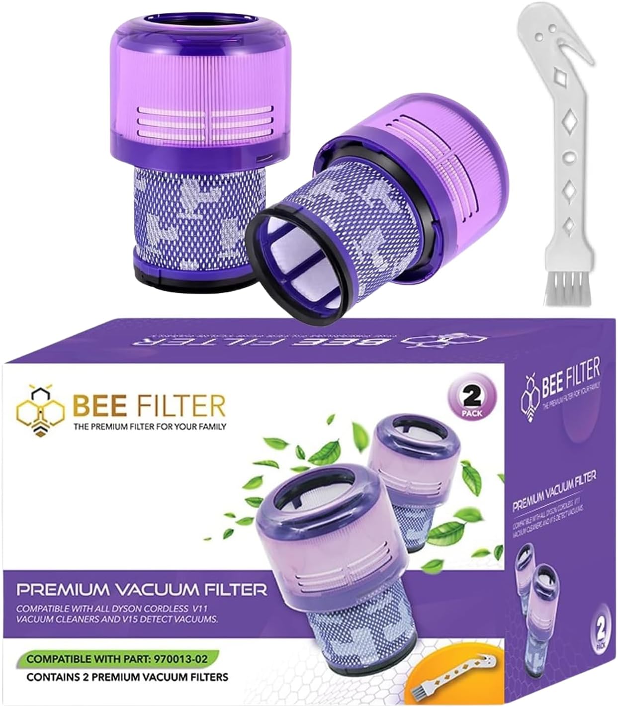 Dyson V15 Filter, 2-Pack Premium HEPA Replacement Filters for Dyson V15