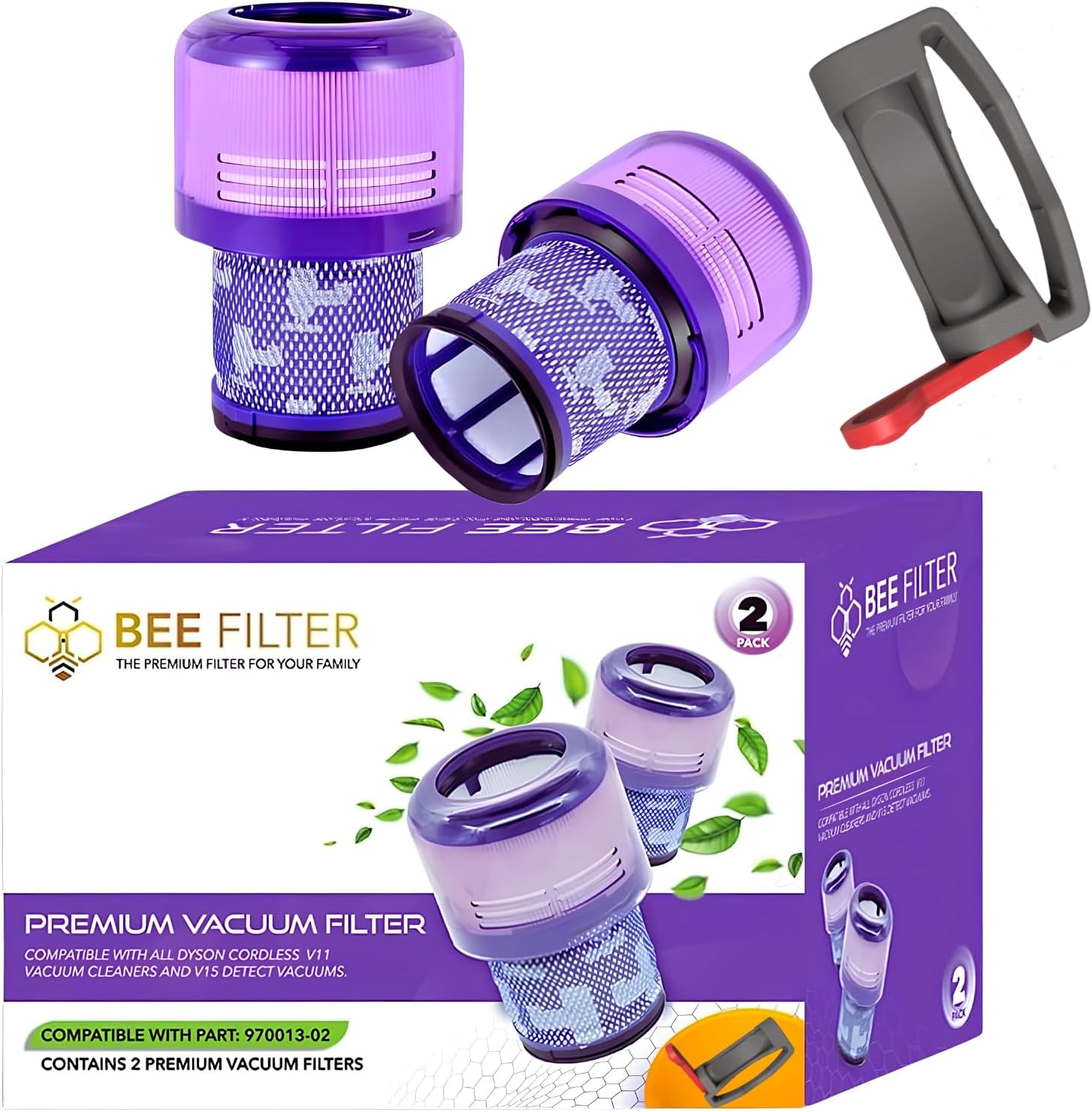 Dyson V15 Filter, 2-Pack Premium HEPA Replacement Filters for Dyson V15